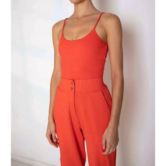 NEW THE RANGE alloy rib rope tank top in fuego - Picture 3 of 3